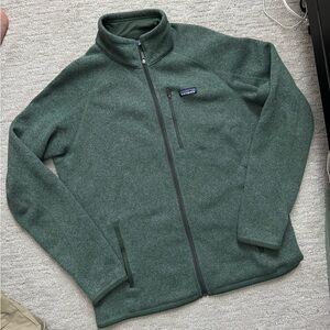 Patagonia men’s fleece zip size large